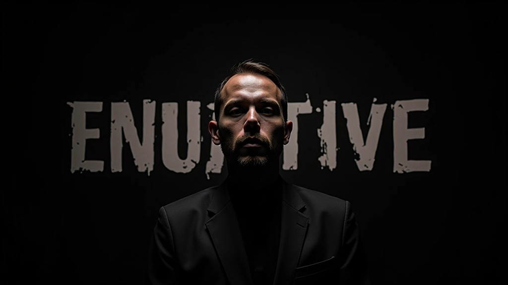 Großflächige Typografie mit unkonventionellen Schriftgrößen und Layout-Elementen auf dunklem Hintergrund